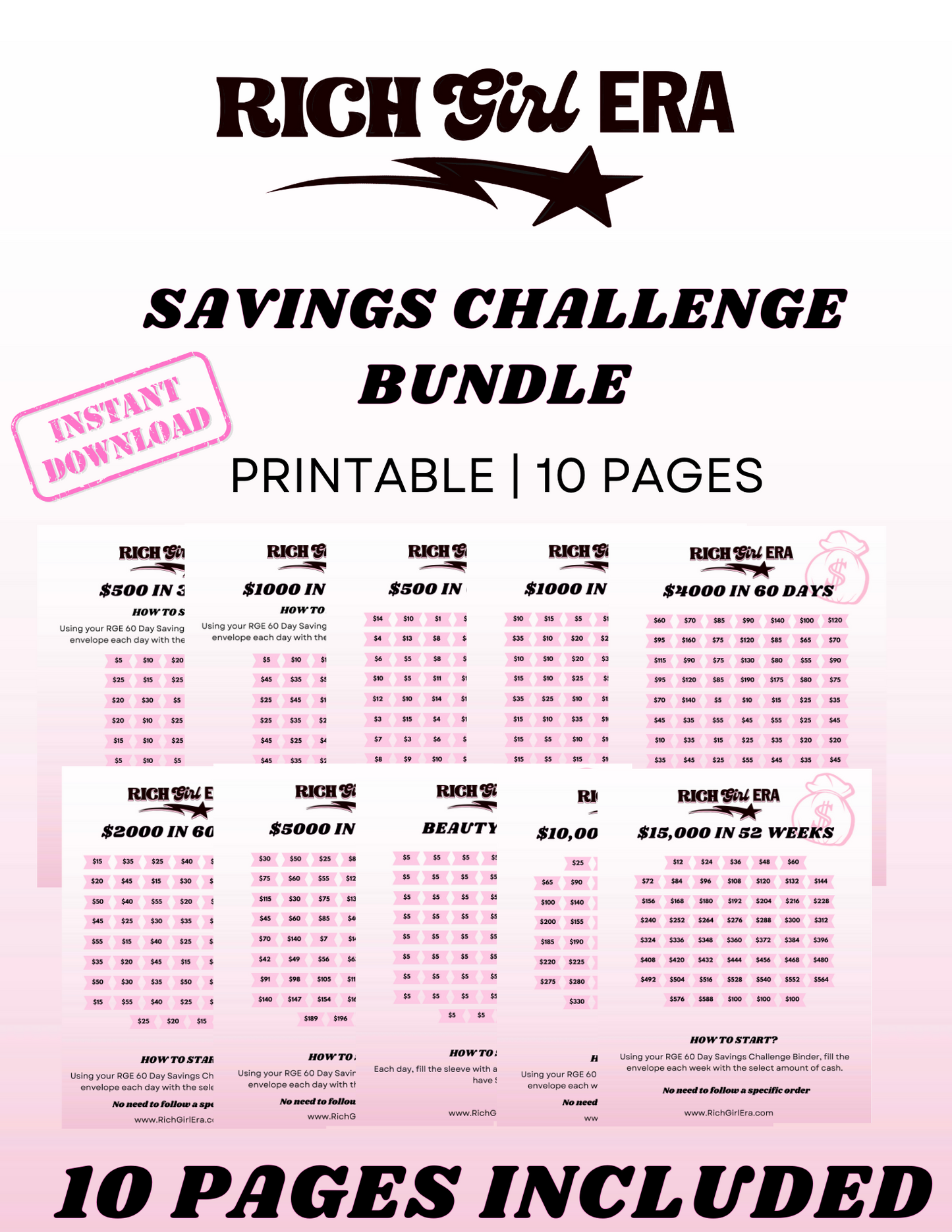 ✦FREE✦ Savings Challenge Bundle